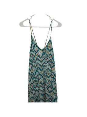 Old Navy Womens Sleeveless Maxi Dress Large Geometric Print Pull Over Casual